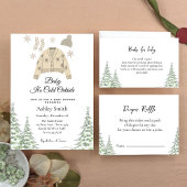 Baby Es ist kalte Außendusche für das Baby Einladung