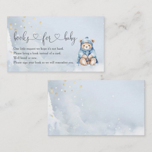 Baby Es ist kalte Bärenbücher für Baby Begleitkarte (Vorne/Hinten)