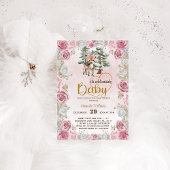 Baby Es ist kalte Blumentierirschdusche Einladung