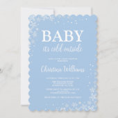 Baby Es ist kalte Outside Baby Dusche Einladung (Vorderseite)