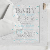 Baby Es ist kalte Outside Boys Winter Baby Dusche Acryleinladungen