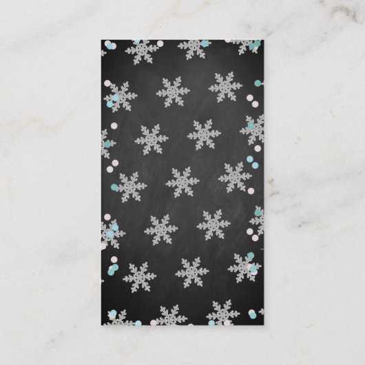 Baby Es ist kalte Outside Boys Winter Baby Dusche Begleitkarte (Rückseite)