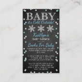 Baby Es ist kalte Outside Boys Winter Baby Dusche Begleitkarte (Vorderseite)
