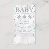 Baby Es ist kalte Outside Boys Winter Baby Dusche Begleitkarte (Vorderseite)
