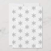 Baby Es ist kalte Outside Boys Winter Baby Dusche Einladung (Rückseite)