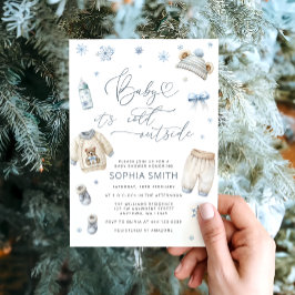 Baby es ist kalte Outside Winter Baby Dusche Einladung