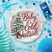 Baby, es ist kalte Outside Winter Baby Dusche Pappteller (Party)