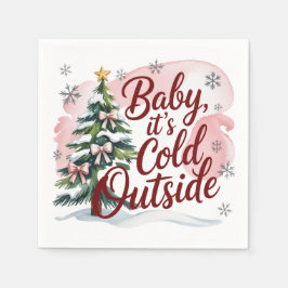 Baby, es ist kalte Outside Winter Baby Dusche Serviette
