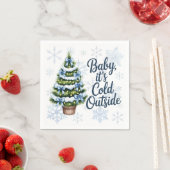 Baby, es ist kalte Outside Winter Boy Baby Dusche Serviette (Beispiel)