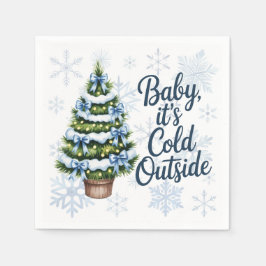 Baby, es ist kalte Outside Winter Boy Baby Dusche Serviette