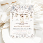 Baby Es ist kalte Outside Winter Kleidung Babydusc Einladung