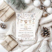 Baby Es ist kalte Outside Winter Kleidung Babydusc Einladung