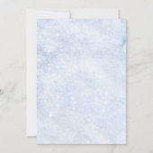 Baby Es ist kalte Schneeflocken Winter Baby Dusche Einladung (Rückseite)