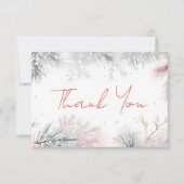 Baby es kalt Winter Babydusche Dankeschön Karte (Vorderseite)