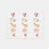 Baby-Essentials-Muster Fleecedecke (Vorderseite (Horizontal))