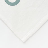 Baby-Essentials-Muster Fleecedecke (Ecke)