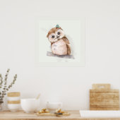 Baby-Eule-Poster Poster (Küche)