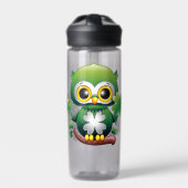 Baby-Eule Süße St. Patrick Cartoon Trinkflasche (Vorderseite)