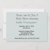 Baby Express Boy Baby Shower Einladung (Rückseite)