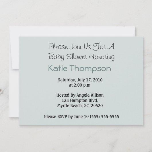 Baby Express Boy Baby Shower Einladung (Rückseite)