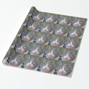 Baby Face Cat Wrapping Paper Geschenkpapier