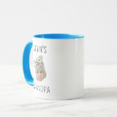 Baby Face Dady Gift Grandma Birthday Custom Face Tasse (Vorderseite Links)
