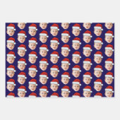 Baby Face Funny Custom Foto Weihnachtsmannmütze We Geschenkpapier Set (Vorderseite 3)