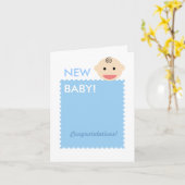 Baby Face Karte (Gelbe Blume)