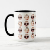 Baby Face Pattern Funny Gift Ideen für Vater Tasse (Links)