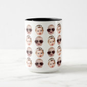 Baby Face Pattern Funny Gift Ideen für Vater Tasse (Zentrum)