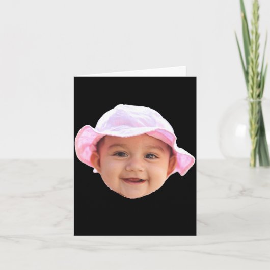 Baby Face Photo New Dad _1 Karte (Vorderseite)