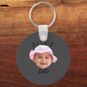 Baby Face Photo New Dad _1 Schlüsselanhänger (Vorderseite)