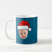 Baby Face Santa Hat Christmas Photo  Kaffeetasse (Links)