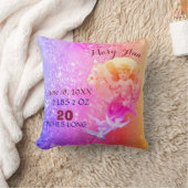 BABY FAIRY, DOVES PINK BLUE SPARKLE Baby Girl Stat Kissen (Decke)