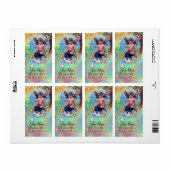 BABY FAIRY MIT HUNDEN IN GLITZERN, blaugrünes Gold (Vorne)