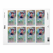 BABY FAIRY MIT HUNDEN IN GLITZERN, blaugrünes Gold (Vorne)