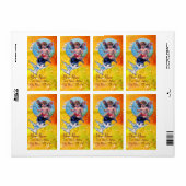 BABY FAIRY MIT HUNDEN IN GLITZERN, rot-gelb (Vorne)