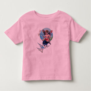 BABY FAIRY WITH DOVES KLEINKIND T-SHIRT