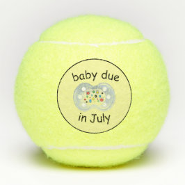 Baby fällig im Juli Tennis Balls Tennisbälle