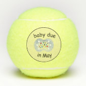 Baby fällig im May Tennis Balls Tennisbälle (Vorderseite)