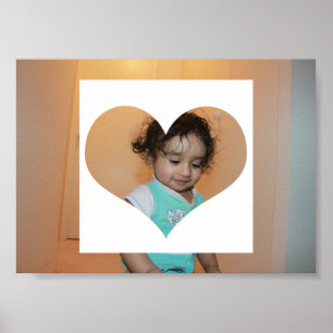 Baby Family Foto Picture Heart Son Daughter Niedli Poster