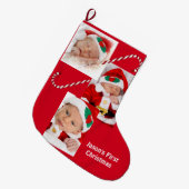 Baby, Family Pictures und Candy Cane, ZYPI Großer Weihnachtsstrumpf (Vorderansicht (hängend))