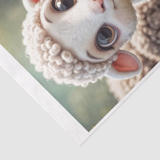 Baby Farm Animals: das Lamm Seidenpapier (Ausschnitt)