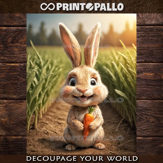 Baby Farm Animes: das kleine Kaninchen Seidenpapier