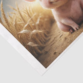 Baby Farm Animes: niedliches kleines rosa Schwein Seidenpapier (Ausschnitt)