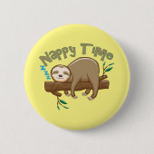 Baby Faultier Button (Vorderseite)