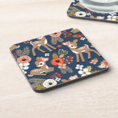 Baby Fawn Christmas | Christmas Cork Untersetzer S (Linke Seite)