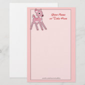 Baby Fawn Stationery Briefpapier (Vorne/Hinten)
