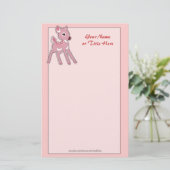 Baby Fawn Stationery Briefpapier (Stehend Vorderseite)