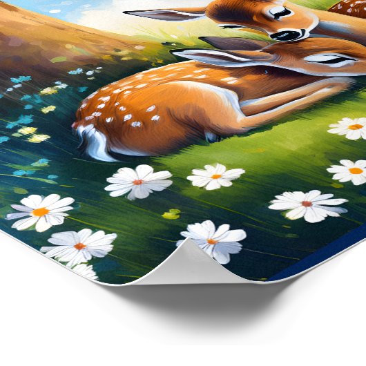 Baby Fawn's 3 Poster (Ecke)